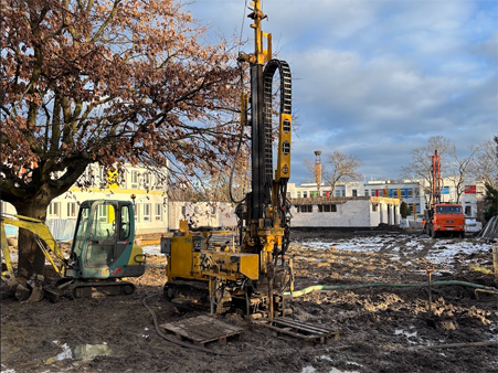 Odwiert pionowy wykonany u klienta w Warszawie